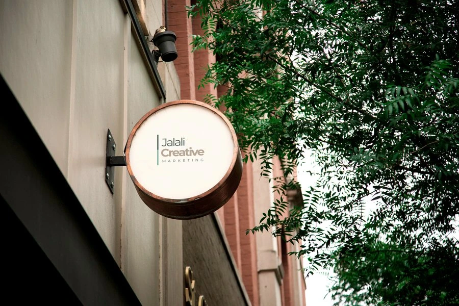 Jalali Creative storefront sign